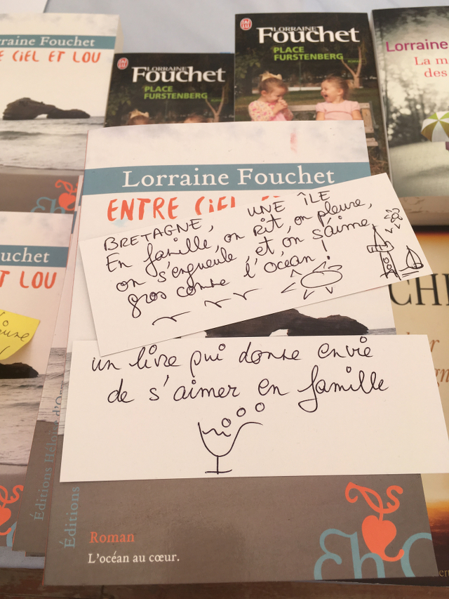 Quelques mots de Lorraine Fouchet pendant qu'elle est en pause